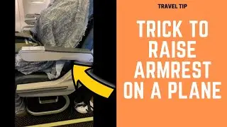 How To Raise Your Aisle Armrest On A Plane | MAKE EASY
