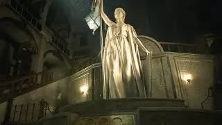 RE2 Access to Goddess Statue Main Hall.