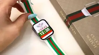 Fake GUCCI APPLE WATCH SERIES 8 - Unboxing ASMR