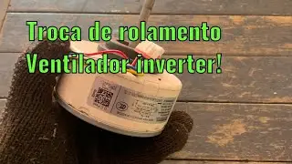 Como trocar rolamento do ventilador da central inverter ? Central LG de 12 inverter !