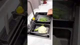 😍 Smart Kitchen Sink Design With Many Features #shorts