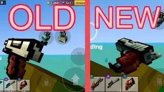 Old vs. New Default Weapon Animations | Pixel Gun 3D