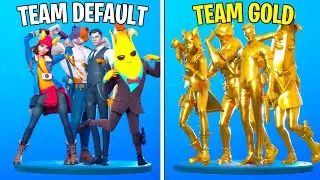 Fortnite Team Gold vs Team Default [Best Dances & Emotes]