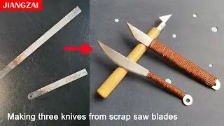 Mini Knife Making | How to make mini knives from saw blades