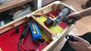 Test electric brushless Motor 8080 6S LiPo 6000Rpm ESC 300A 70mm Jet Jetboard DIY