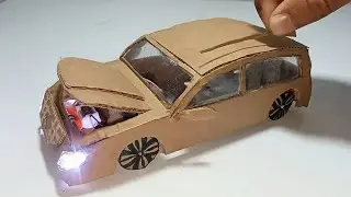 &ldquo;DIY Cardboard Mercedes Car | Working Headlights & Opening Hood | Realistic Handmade Mini Car&rdquo;
