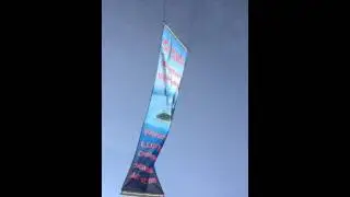 Drohnen-Bannerflug Test