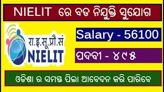 NIELIT Jobs 2020 Notification