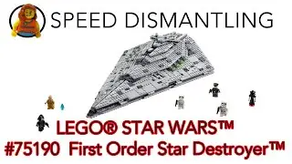 LEGO&reg; STAR WARS&trade;#75190 First Order Star Destroyer&trade; ⭐️🌌 Speed dismantling ⏱ 🔍 by Klemmbausteinlady