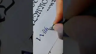 Calligraphy and handwriting using Lamy fountain pen