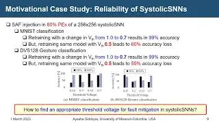 Improving Reliability of Spiking Neural Networks through Fault Aware Threshold Voltage Optimization