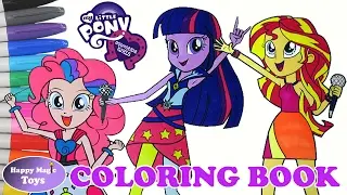 My Little Pony Rainbow Rocks Coloring Book Compilation 2 Happy Magic Toys