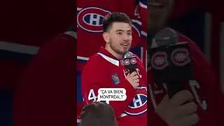 Nick Suzuki Speaks To Montreal Canadiens Fans After Clinching Playoff Berth 🎤