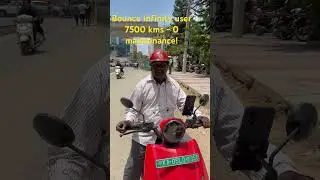 Met an Uber pilot named Vishwanath using Bounce Infinity #scooter #electricvehicle #ebike