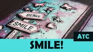 ATC - Artist Trading Card - Smile