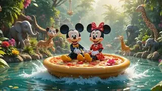 🍕 Mickey & Minnie&rsquo;s Jungle Pizza Ride 🍕 | Full Adventure Ride For Kid's🌿🍕