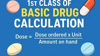 DRUG CALCULATION FOR BEGINNERS | CLASS 1 | LEARN STEP-BY-STEP