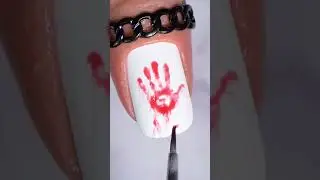 Scary Halloween Nail Design 💅🩸 #nails #Halloween #halloweennails