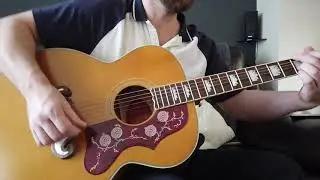 epiphone inspired by Gibson J200 close look. 2020
