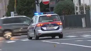 (Gro&szlig;aufgebot) 3x FuStW + HGrKW Polizei Wels