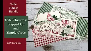 Make a Stepped-Up and Simple Christmas Card With the Toile Tidings Bundle