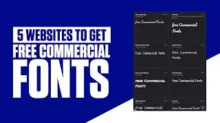 5 Website To Get Free Commercial Fonts