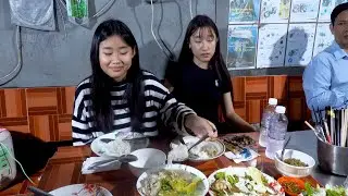 Papaya Salad, Bitter Gourd Soup, & Fried fish paste with chopped pork