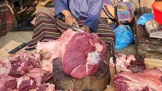 Amazing Raan👌❤️ Meat  Chopping Skills #stickmeat  #ribmeat  #slicemeat #listmeat #cowmeat