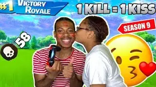1 KILL = 1 KISS FORTNITE BATTLE ROYALE CHALLENGE SEASON 9