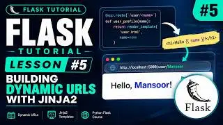 Flask Tutorial for Beginners #5 | Building Dynamic URLs with Jinja2 | Python Flask Course