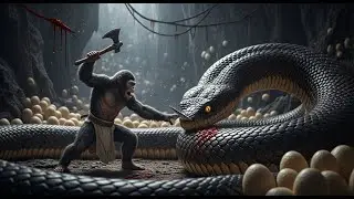 Life Million Years Ago: Primitive Man Fights Giant Snake | Episode 9: The Devil's Lair - Survival