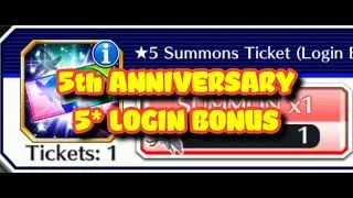 5th Anniversary - 5* Login Bonus [Bleach Brave Souls]