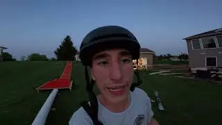 Part one of building a backyard ski setup!! #funny #skiiing #skiingforbeginners #backyard #homemade
