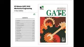 GATE 2018 Mechanical Engineering