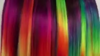 Unicorn mane's by MyKey 22 inch wig now available at Madelinehairdesign!