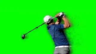 Golf Player PARTICLE - Green Screen Footage Free