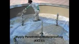 Fountain Pool Waterproofing Construction