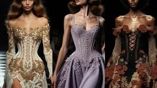 Vintage crocheted dresses 💚❤️💙 #vintage #trending #runway