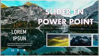 SLIDER EN POWER POINT presentaciones interactivas carrusel de imágenes👍