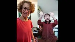 Miss Moonshine & Jun in Japan - 2 Mature Lady Dancers Appalachian Dance to Old Christmas Morning