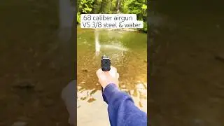 .68 cal airgun VS 3/8 steel and water pistelle x-68
