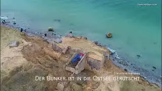 Bunkeranlage in die Ostsee gerutscht 2024