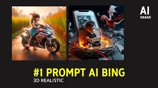 Prompt Gambar AI Bing 3D Realistic - Cara Mudah Bikin Gambar AI Gratis Gak Pake Ribet