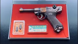 ONLY ONE I’VE EVER SEEN!  1972 Falcon Luger Early Japanese Airsoft Predecessor Model Toy Gun Review