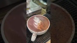 Ube Latte & being Asian-American ☕️💭 #ube #ubelatte #coffee #homebarista #drinkrecipes #latteart