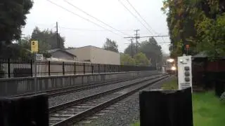 Gold Line Trains at Mission on Single Track Ops [HD]