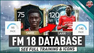FIFA MOBILE 18 DATABASE IS HERE! INCLUDES TRAINING CURVE! ALL ICONS & BEST 120 OVR PLAYERS & BEASTS