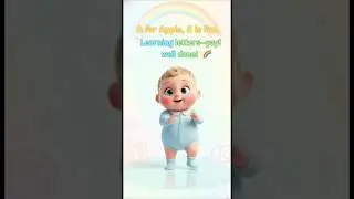 Learn Abc With Babyverse I A for apple I abcd I Kidsvideo I A to z I #poem #bachhokipoem