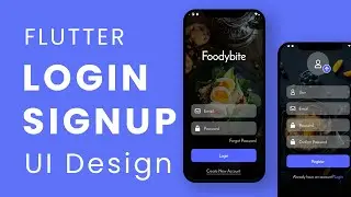 Flutter Login and registration UI Design | Tutorial | Speed Code