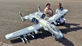 MAIDEN -  1/6 SCALE RC SKYMASTER A-10 THUNDERBOLT - KINGTECH 142 TURBINES DEANO AT WMFC - 2025